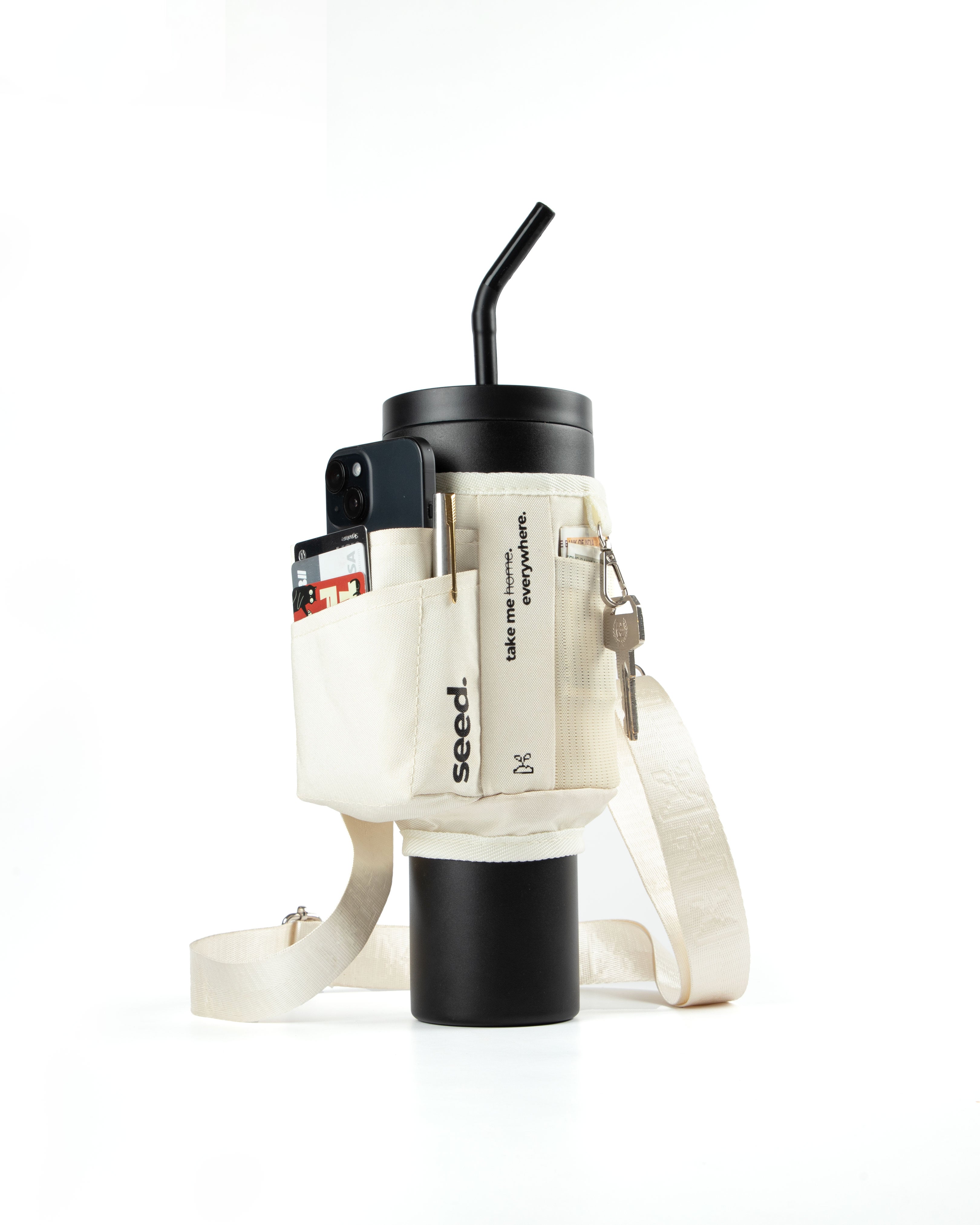 Seed Move & Flo 1200 | Stainless Steel Bottle & Sleeve Combo