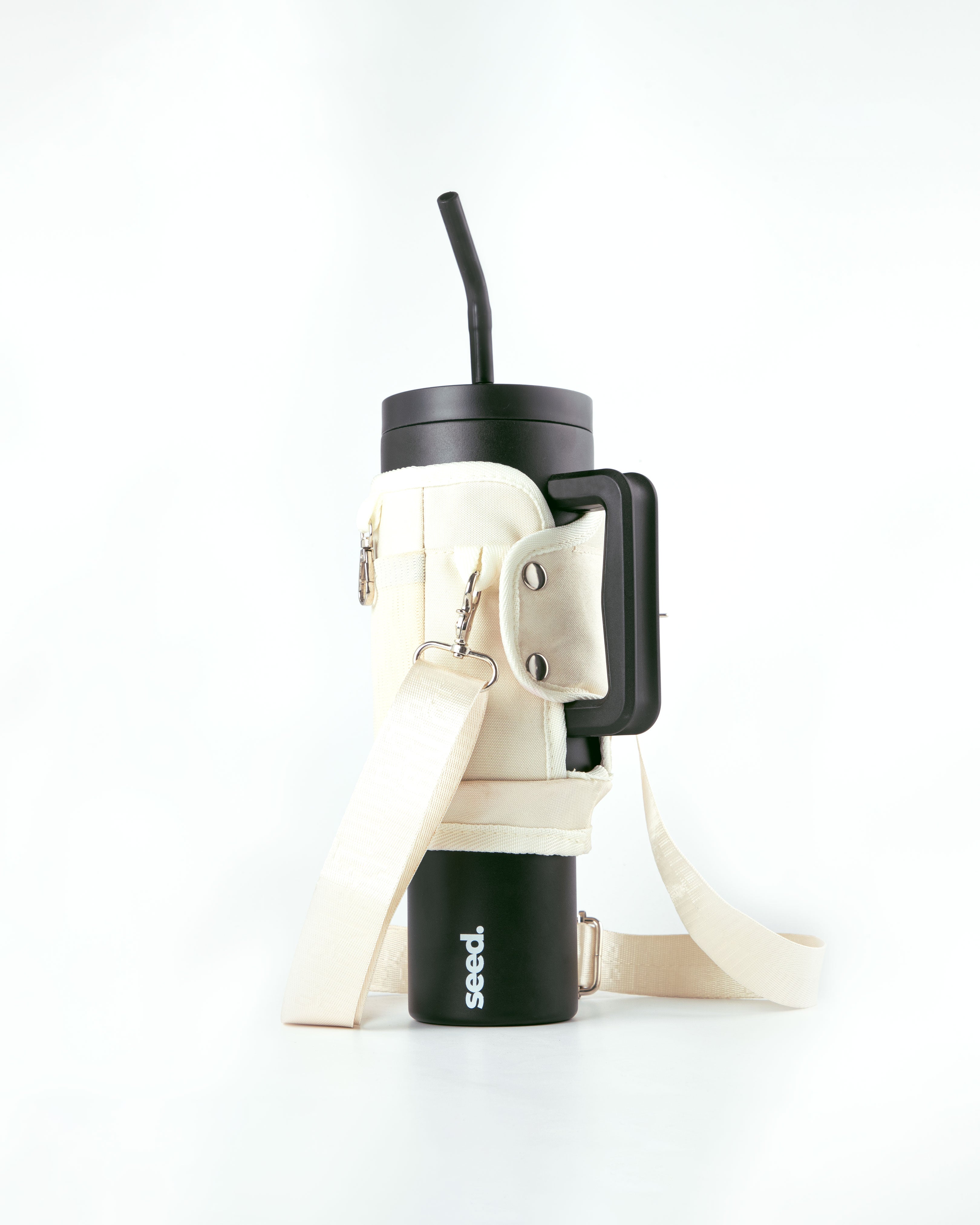 1.2l-stainless-steel-tumbler-black-carry-all-sleeve-white-back dark knight & milkyway