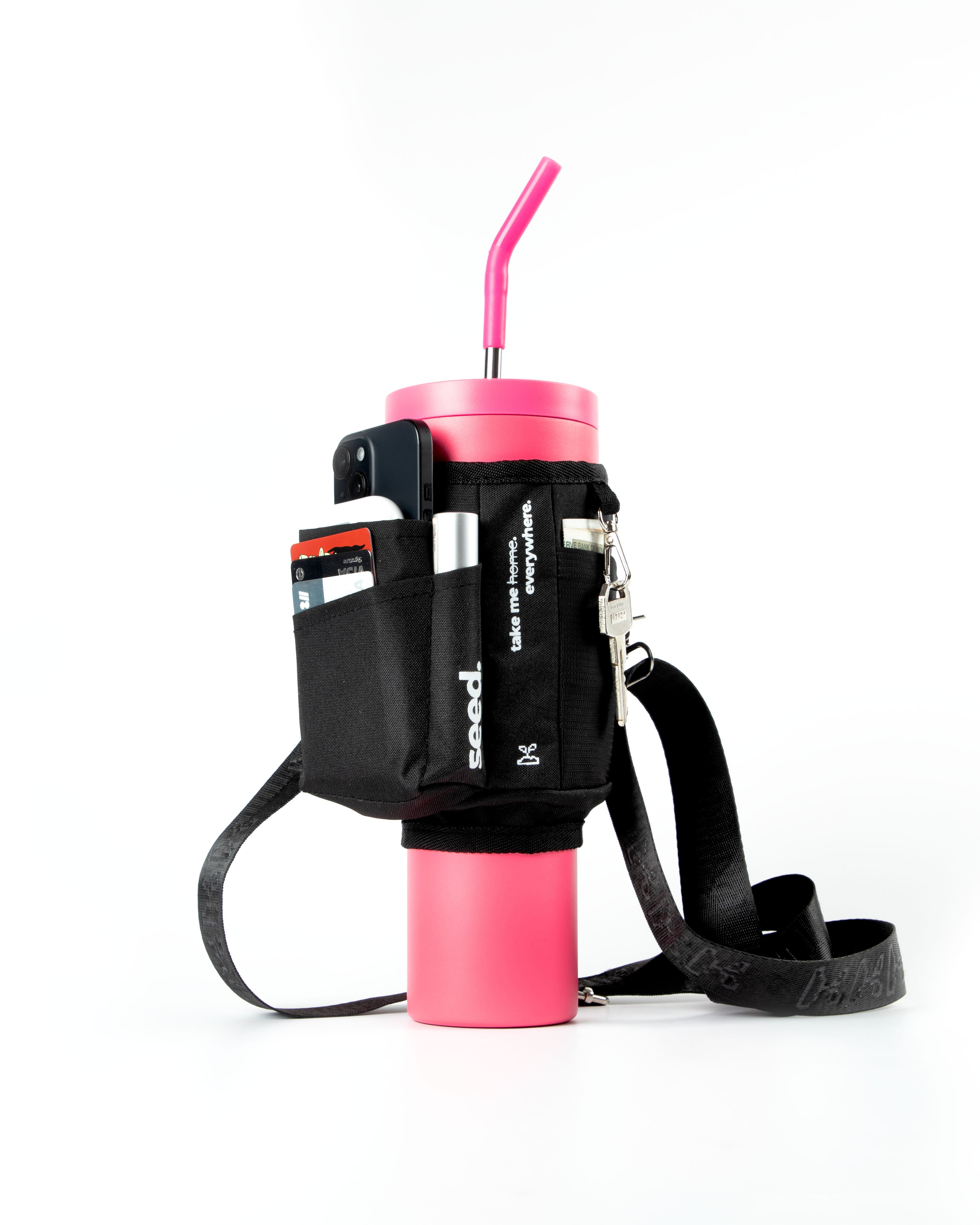 Seed Move & Flo 1200 | Stainless Steel Bottle & Sleeve Combo