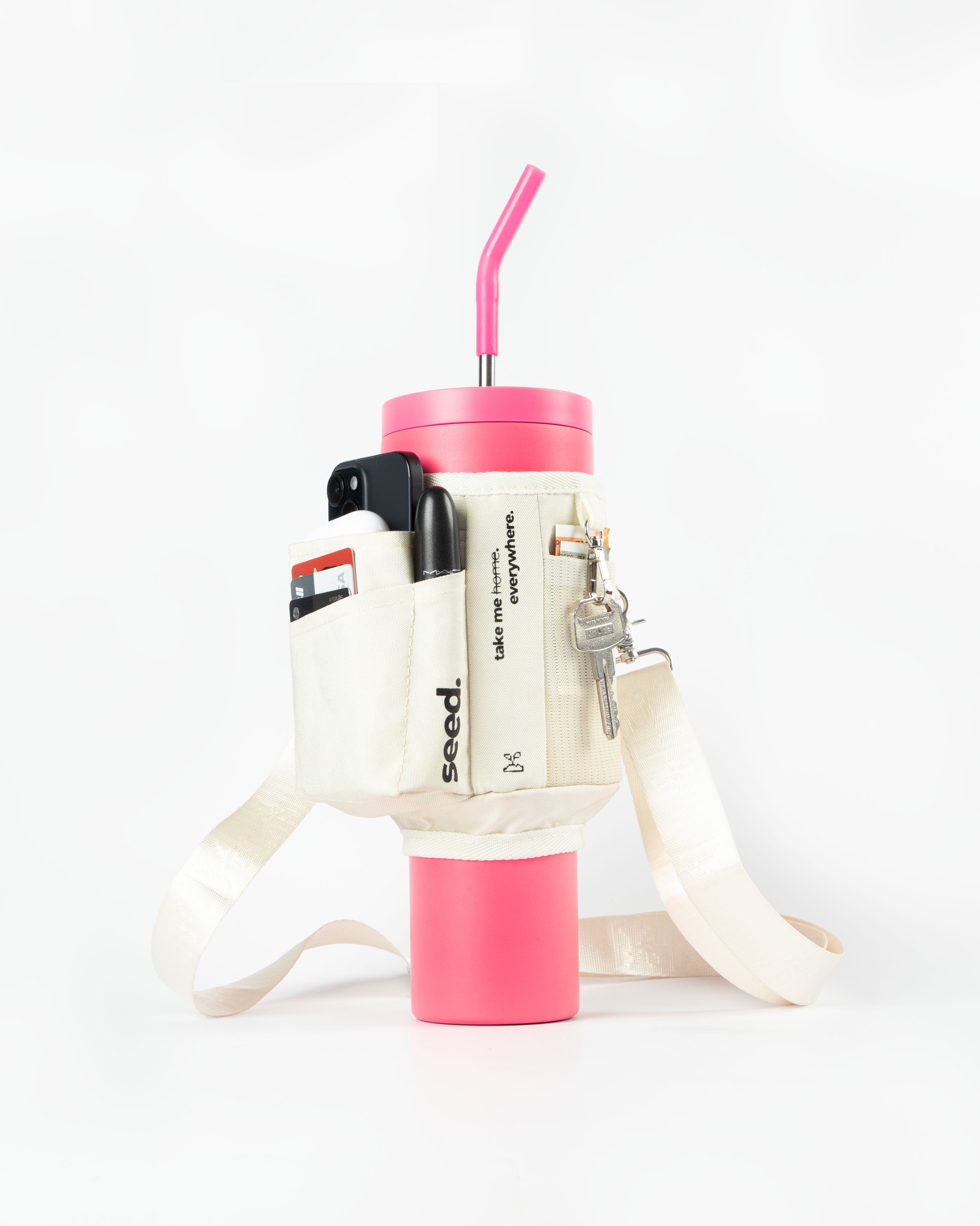 Seed Move & Flo 1200 | Stainless Steel Bottle & Sleeve Combo