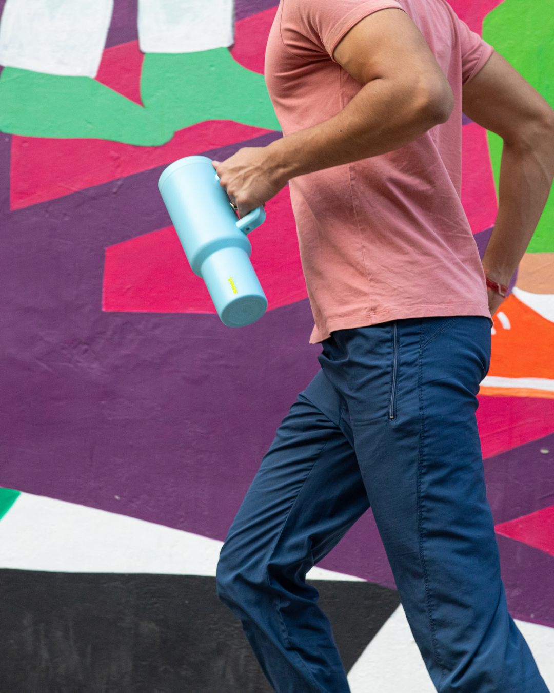 stainless steel tumbler 1.2L baby blue 4