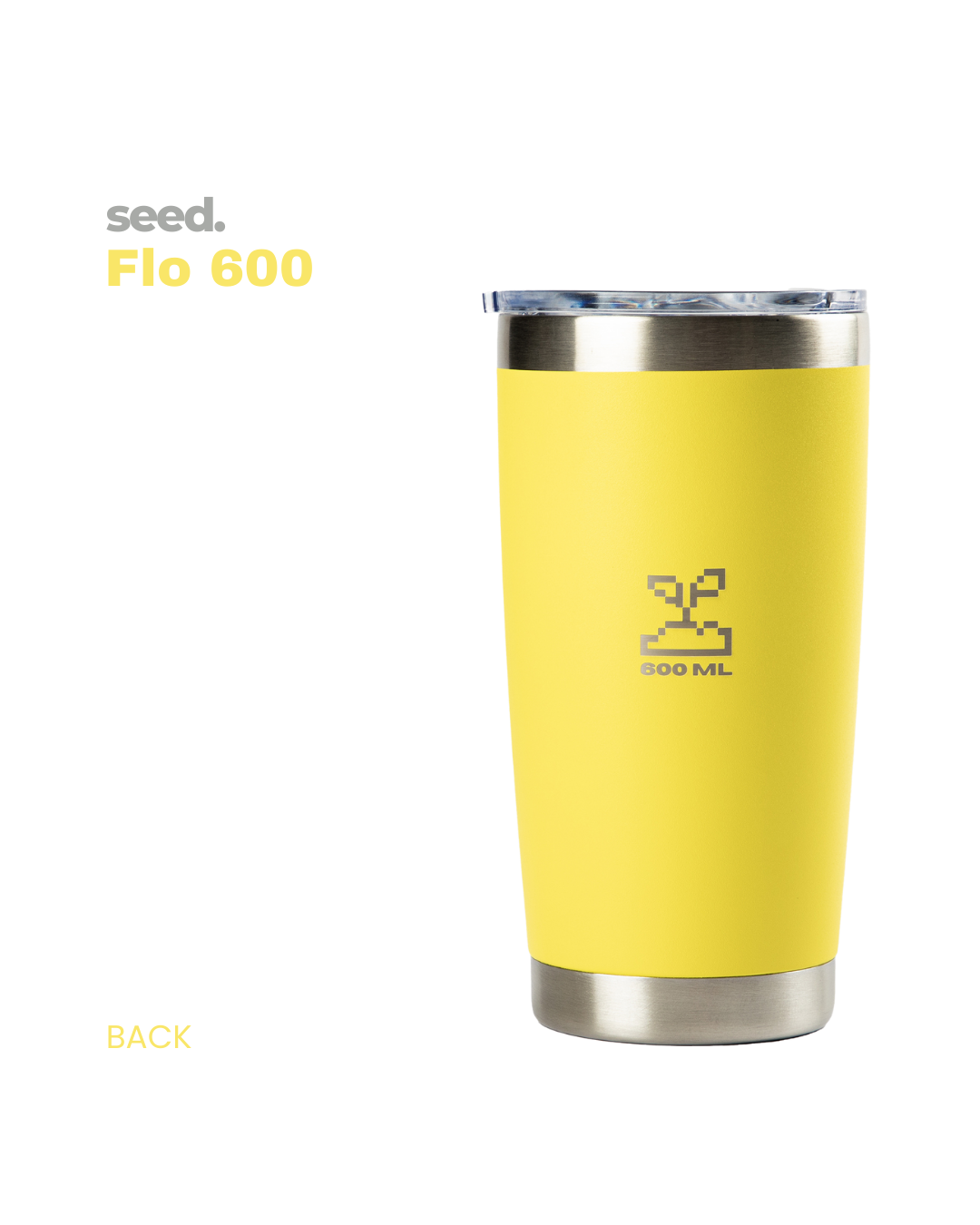 stainless steel tumbler 600mL lemonade  insulated stainless steel travel coffee mug 600mL 