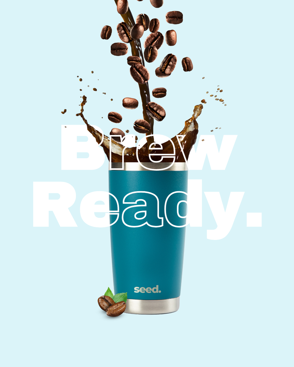 stainless steel tumbler 600mL denim blue insulated stainless steel travel coffee mug 600mL 