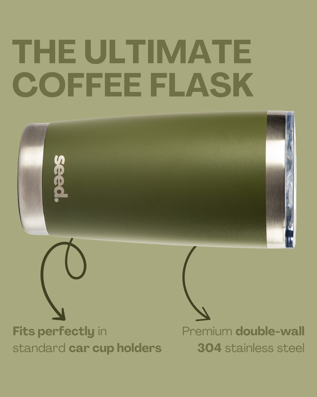 stainless steel tumbler 600mL olive oil insulated stainless steel travel coffee mug 600mL 