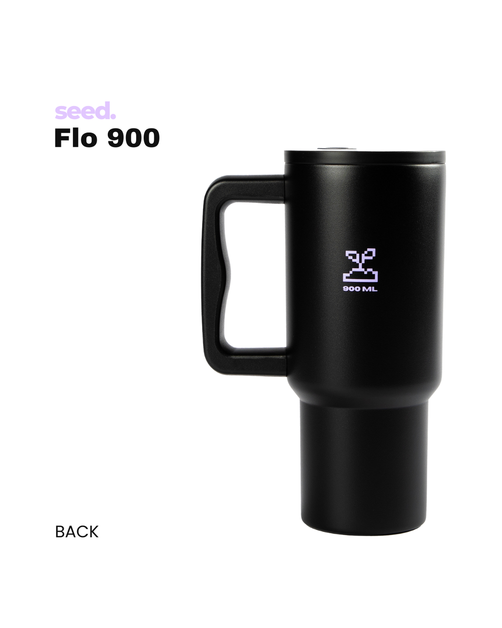 stainless steel tumbler 900mL dark knight