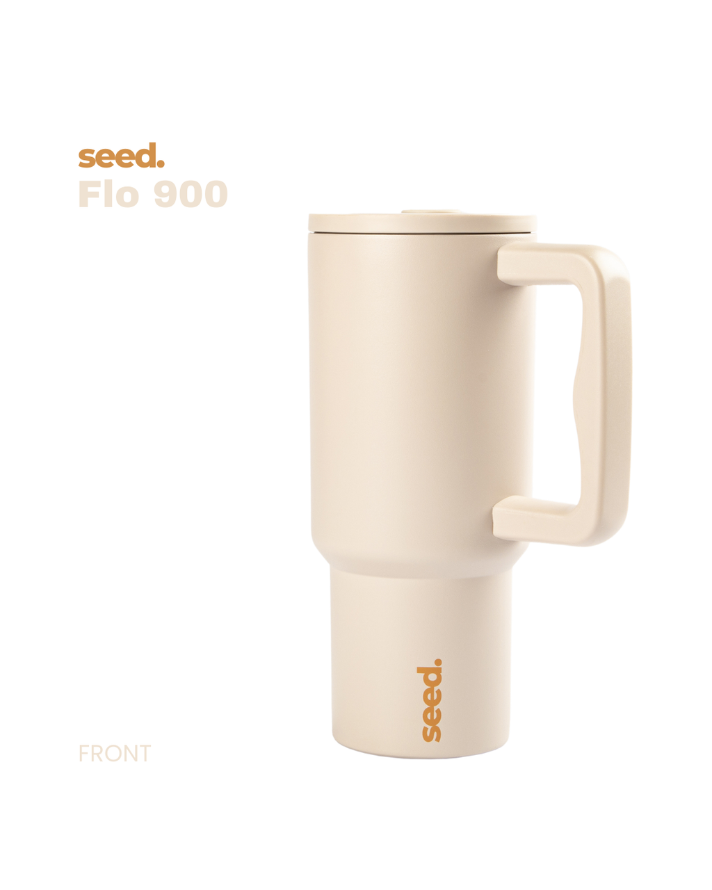stainless steel tumbler 900mL milk tea