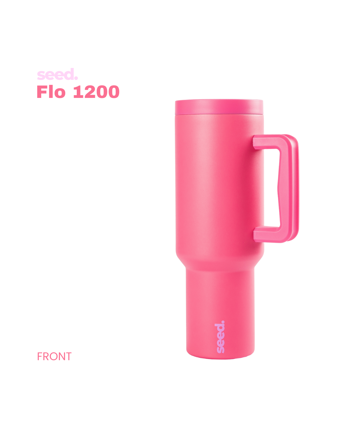 stainless steel tumbler 1.2L rani pink