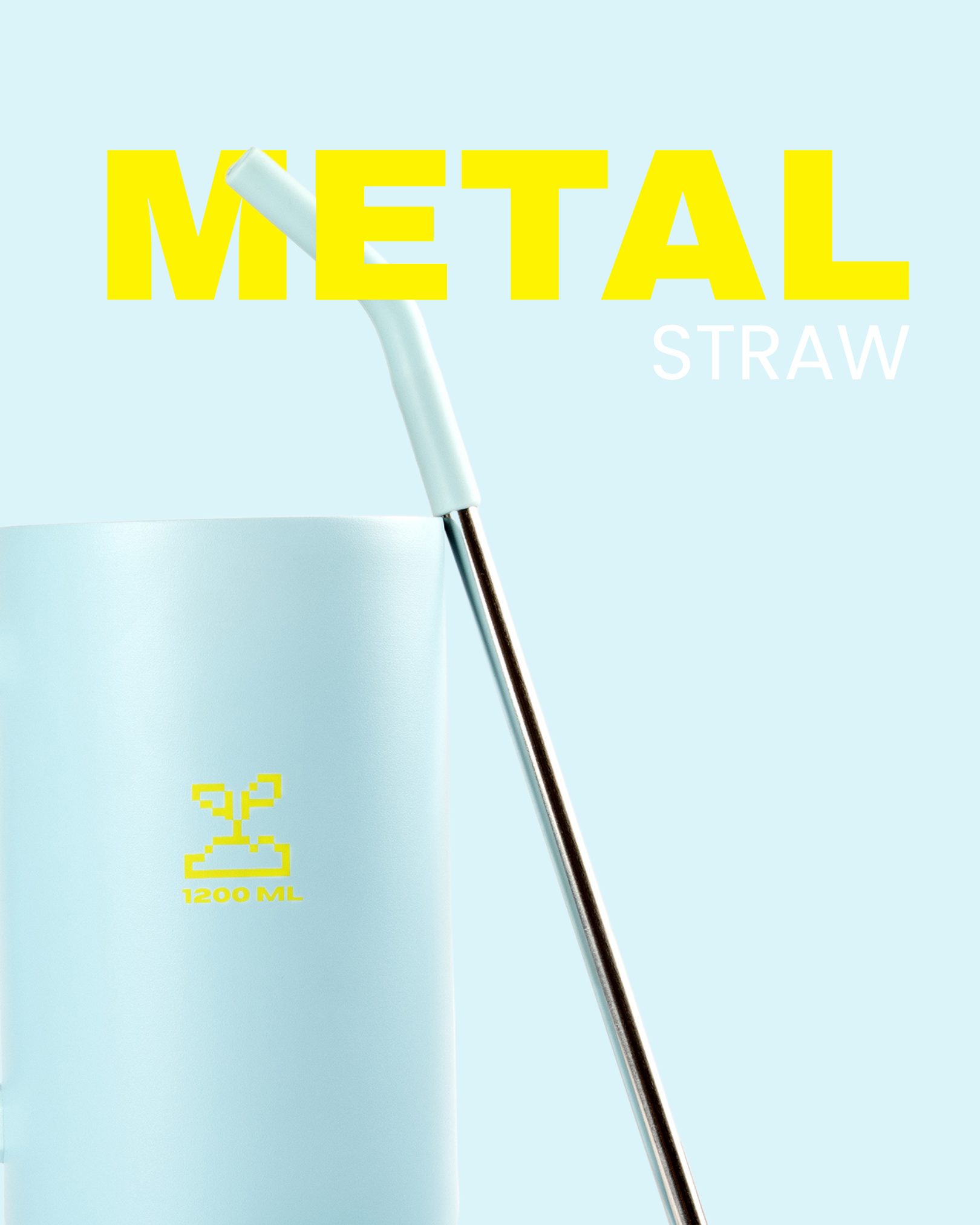 stainless steel tumbler 1.2L baby blue 11