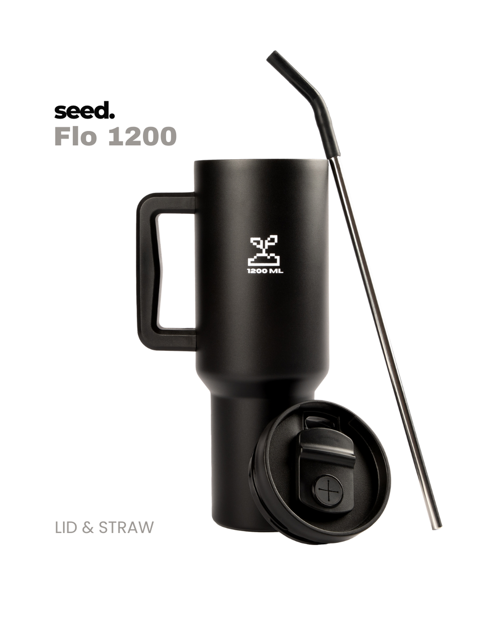 stainless steel tumbler 1.2L dark knight 