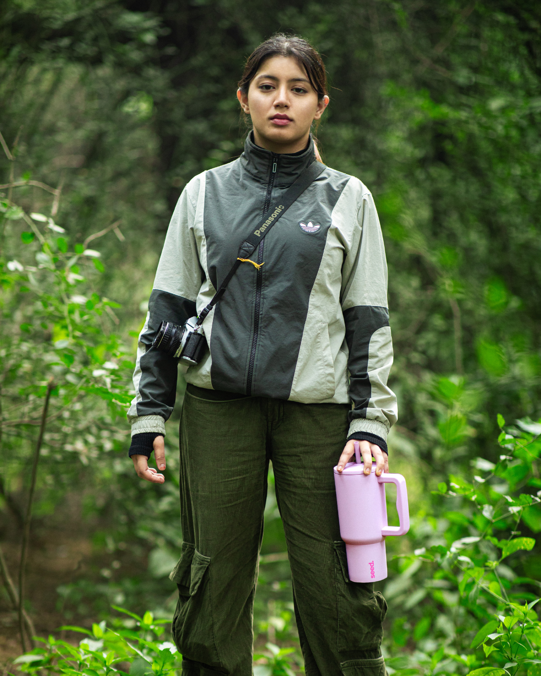 stainless steel tumbler 900mL lilac