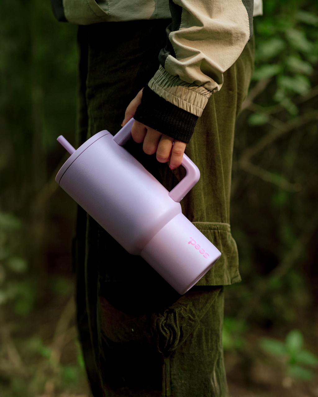 stainless steel tumbler 900mL lilac