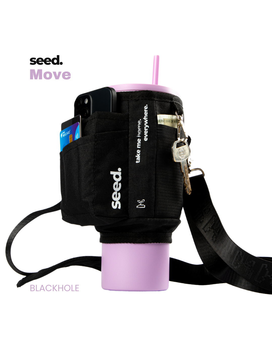 Seed Move & Flo 900 | Stainless Steel Bottle & Sleeve Combo