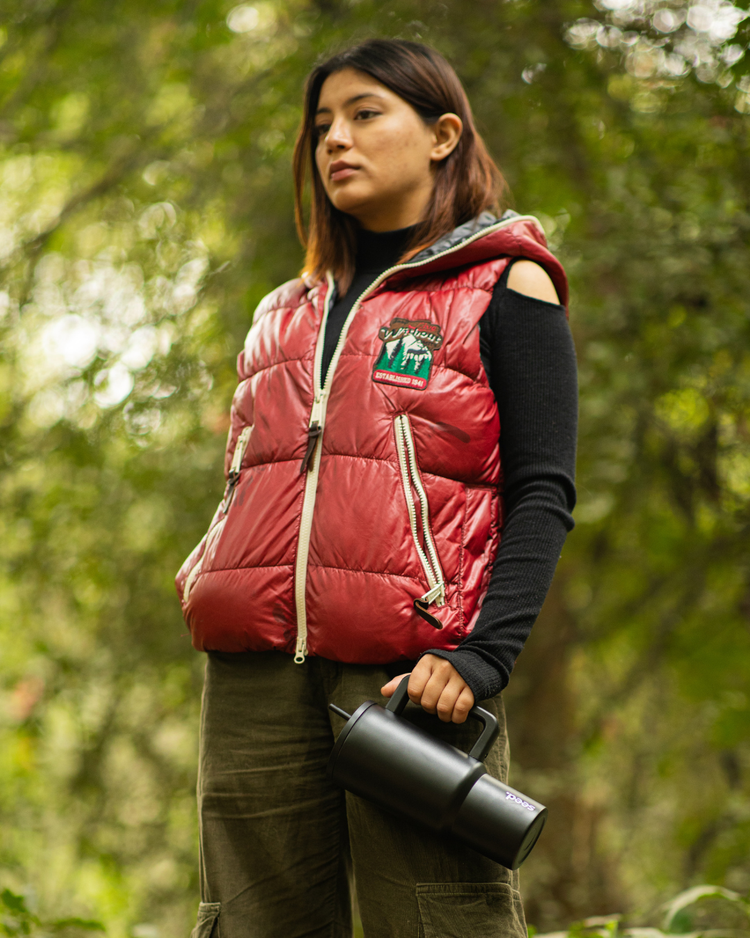 stainless steel tumbler 900mL dark knight