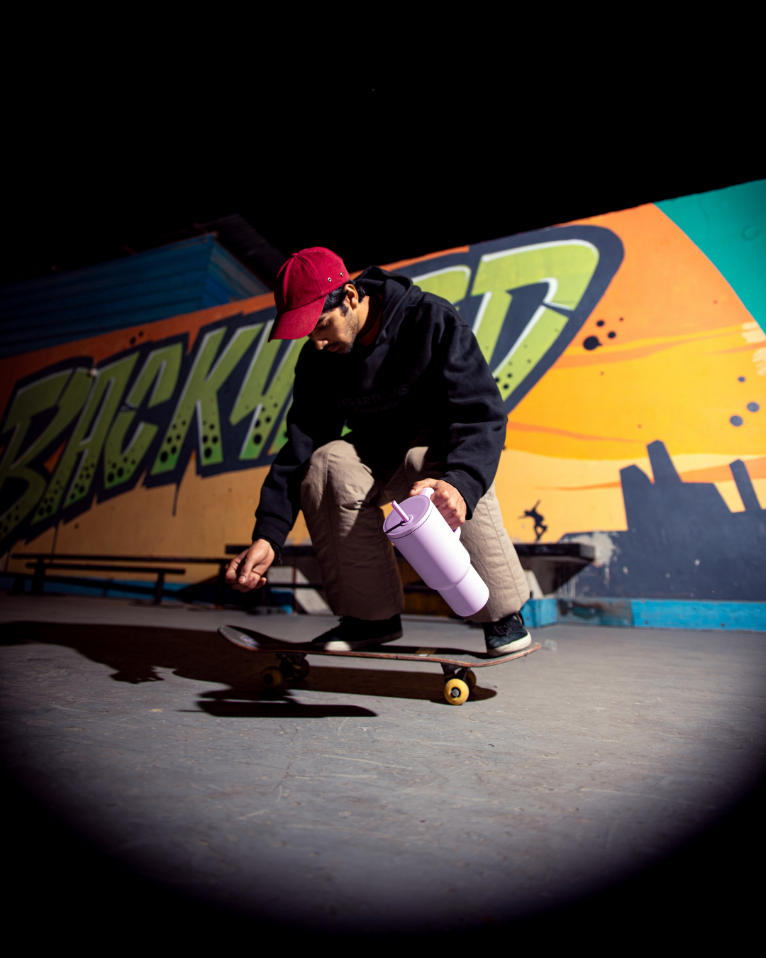 stainless steel tumbler 900mL lilac