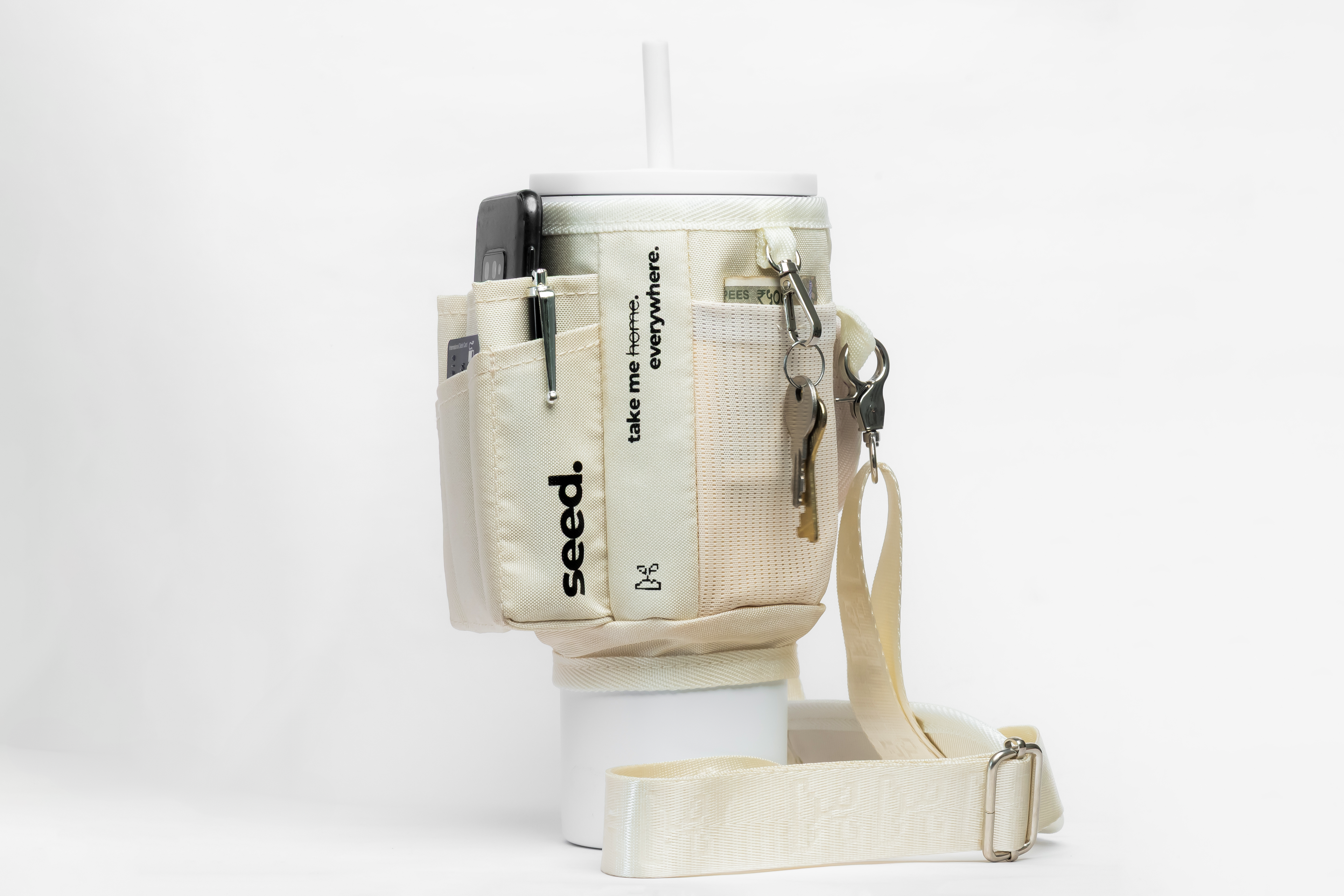 Seed Move & Flo 900 | Stainless Steel Bottle & Sleeve Combo