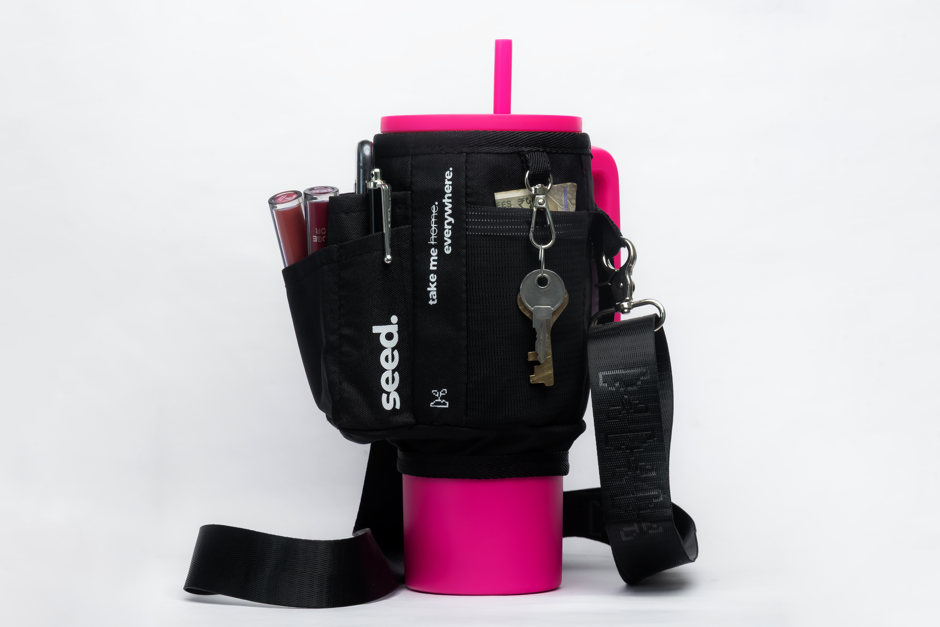 Seed Move & Flo 900 | Stainless Steel Bottle & Sleeve Combo