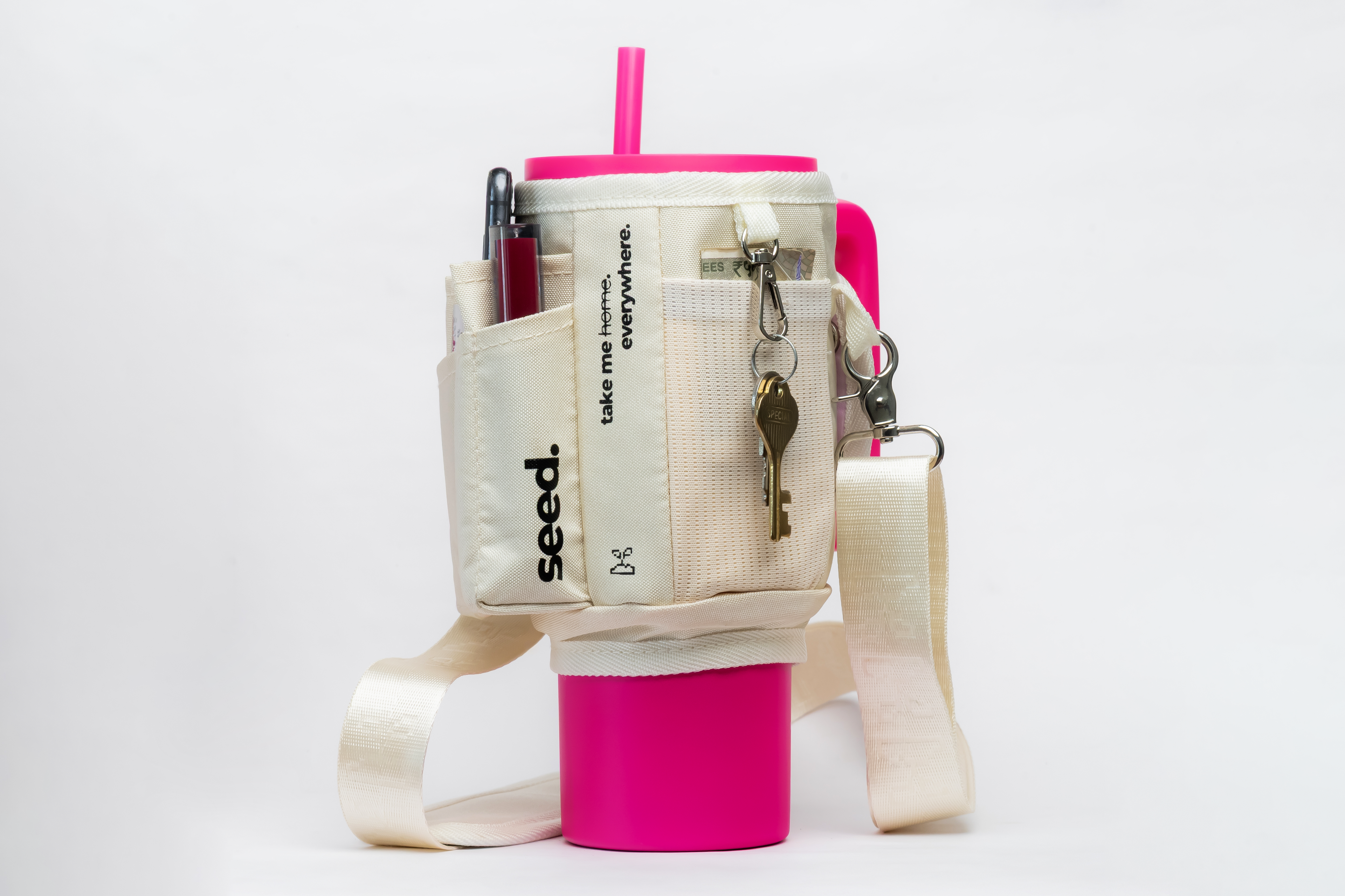 Seed Move & Flo 900 | Stainless Steel Bottle & Sleeve Combo