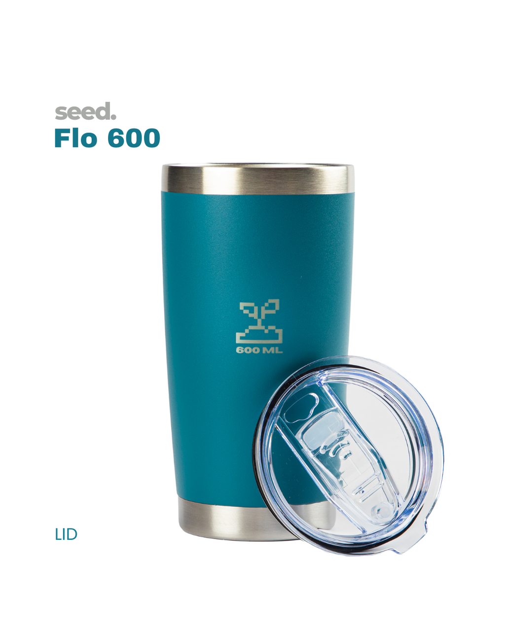 stainless steel tumbler 600mL denim blue insulated stainless steel travel coffee mug 600mL 