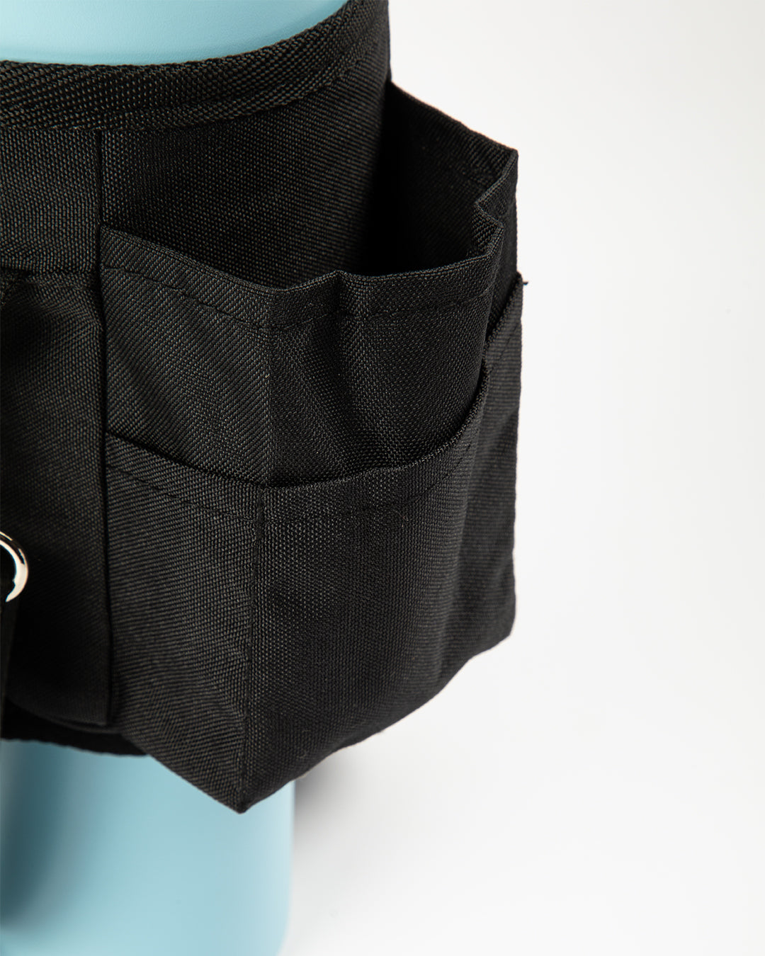 Seed-Flo-1200-Stainless-Steel-Tumbler-with-Carry-All-Bag-Black_Front-3-Pockets-Close-Up baby blue & blackhole