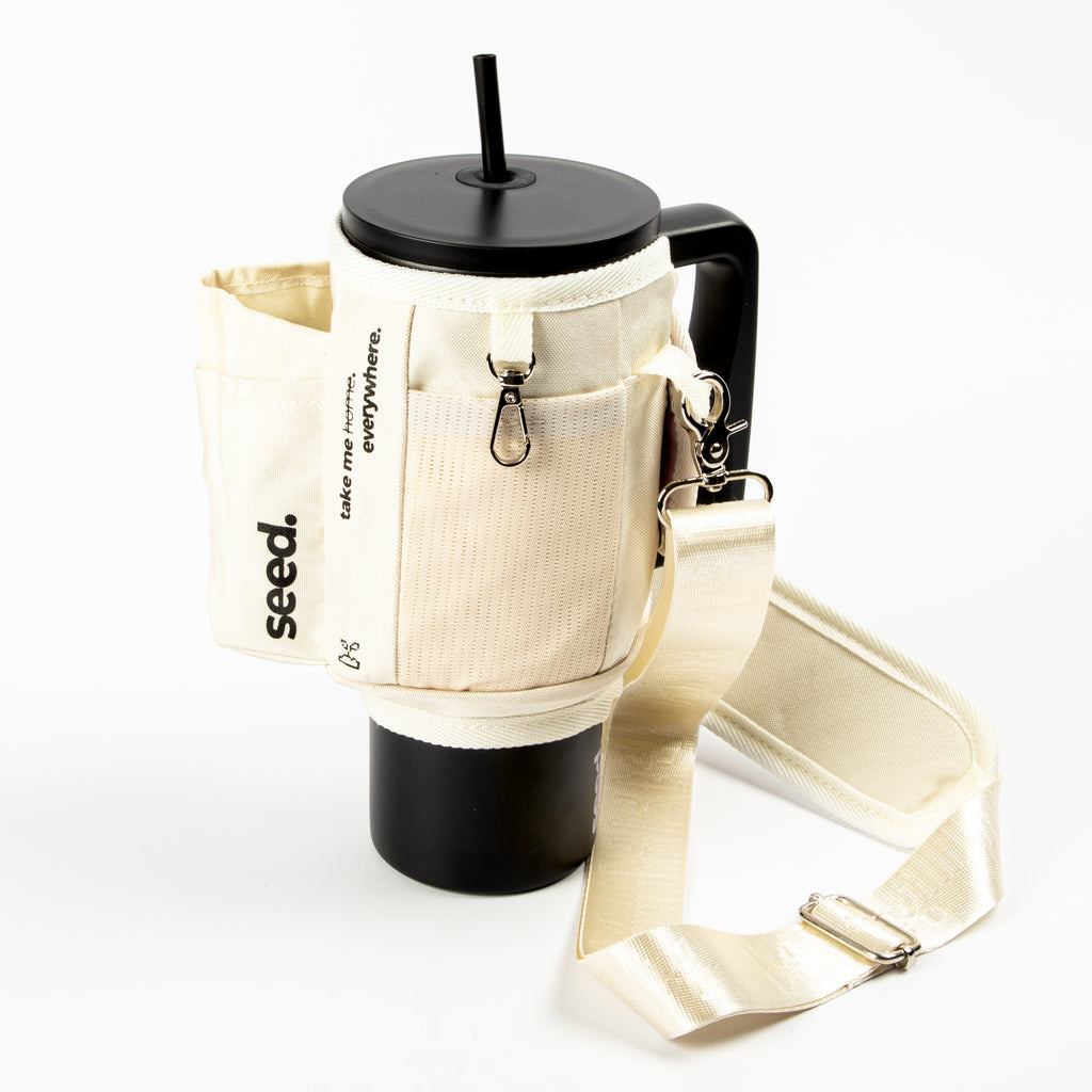 seed move carry all sling multi-purpose utility sleeve bag for stainless steel tumblers milkyway