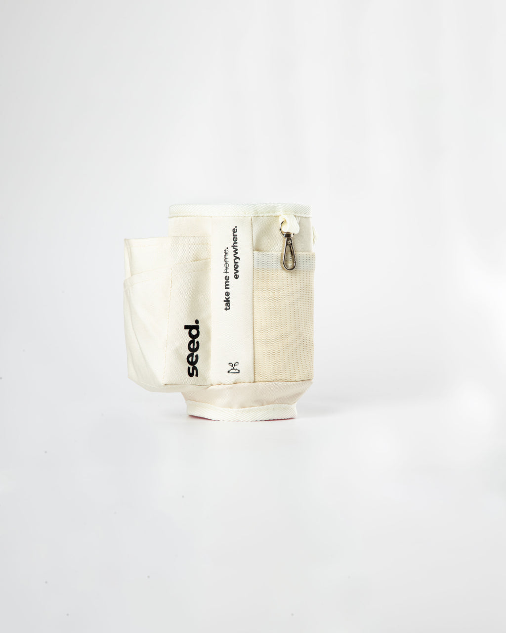 White-sleeve-sling-bag-for-1.2L-stainless-steel-tumbler-with-5-pockets-and-keychain-holder milkyway