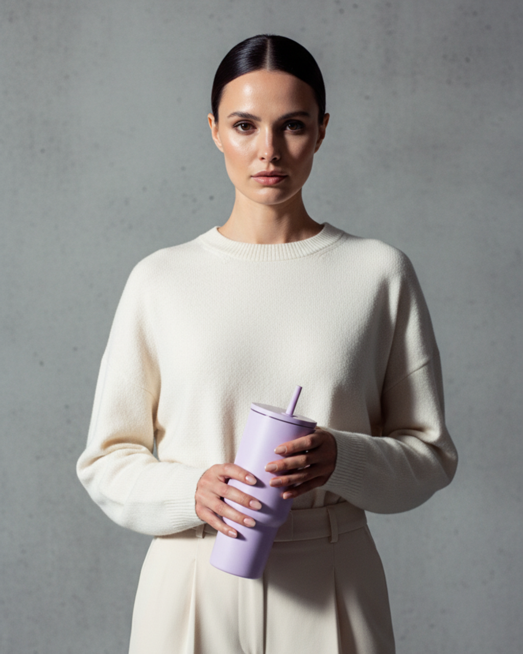 stainless steel tumbler 900mL lilac