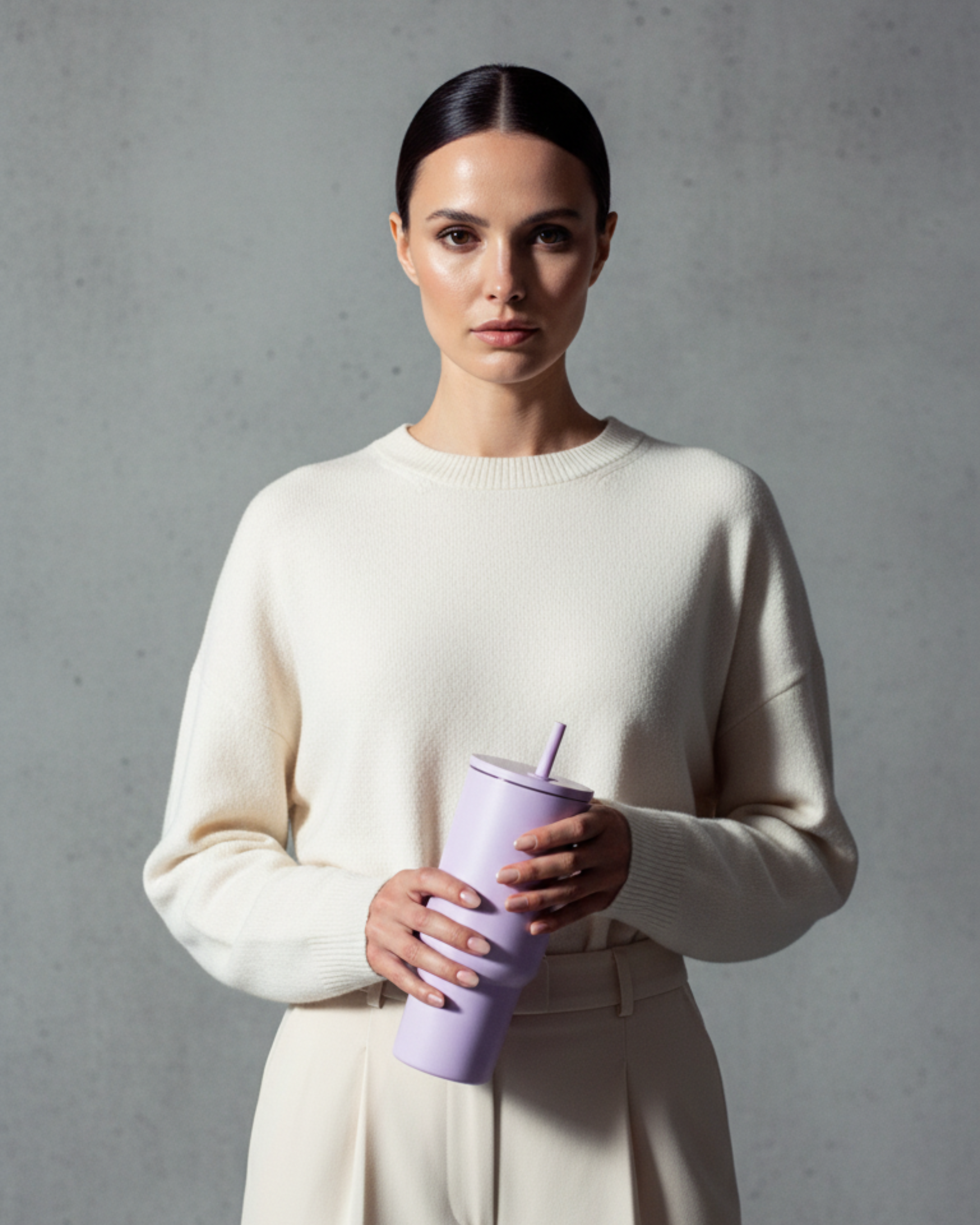 stainless steel tumbler 900mL lilac